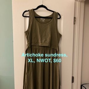 Latched Mama artichoke sun-kissed nursing sundress, XL NWOT